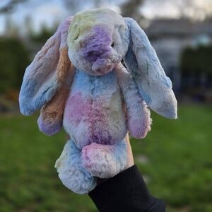 SOLD - BNWT Customized Jellycat Medium Bashful Bunny "Iris"